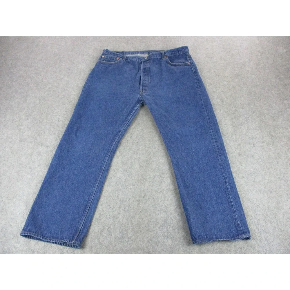VTG Levis 501 Jeans Mens 42x28* Blue XX Straight Button Fly Medium Wash USA 80s